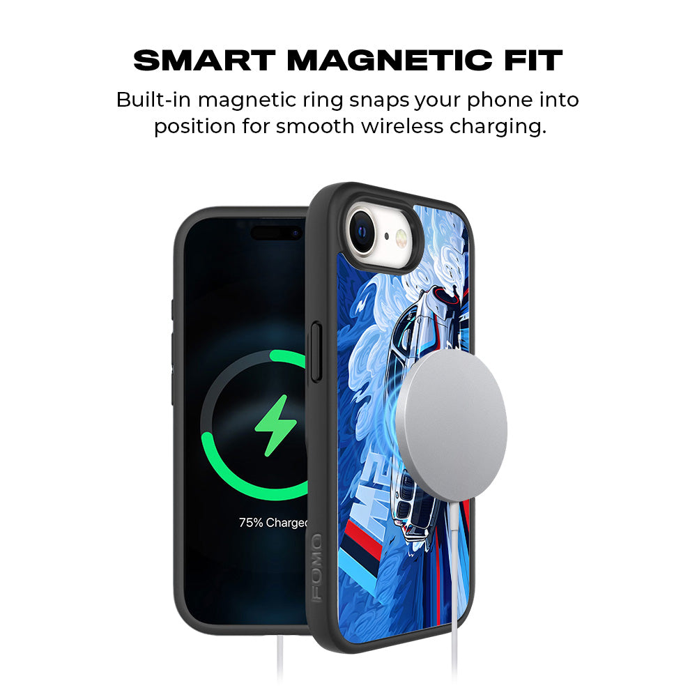 BMW M2 3D Skin with Shockguard Armour Magsafe Case for Apple iPhone 16E