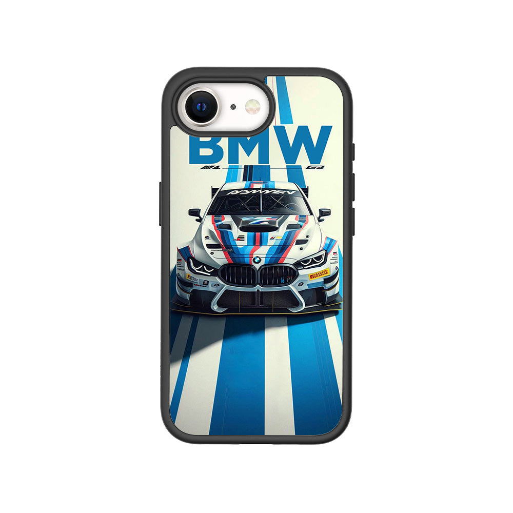 BMW GT Racing 3D Skin with Shockguard Armour Magsafe Case for Apple iPhone 16E