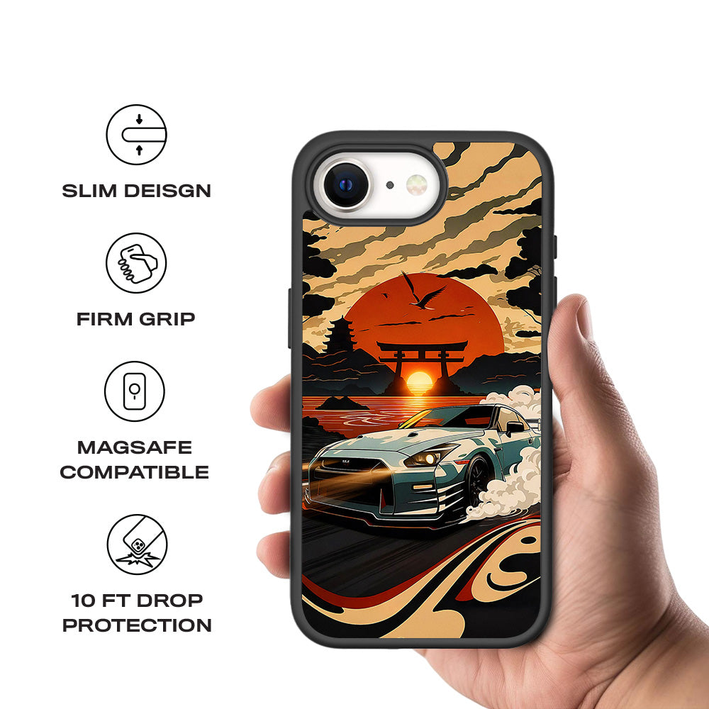 JDM Nissan GTR 3D Skin with Shockguard Armour Magsafe Case for Apple iPhone 16E