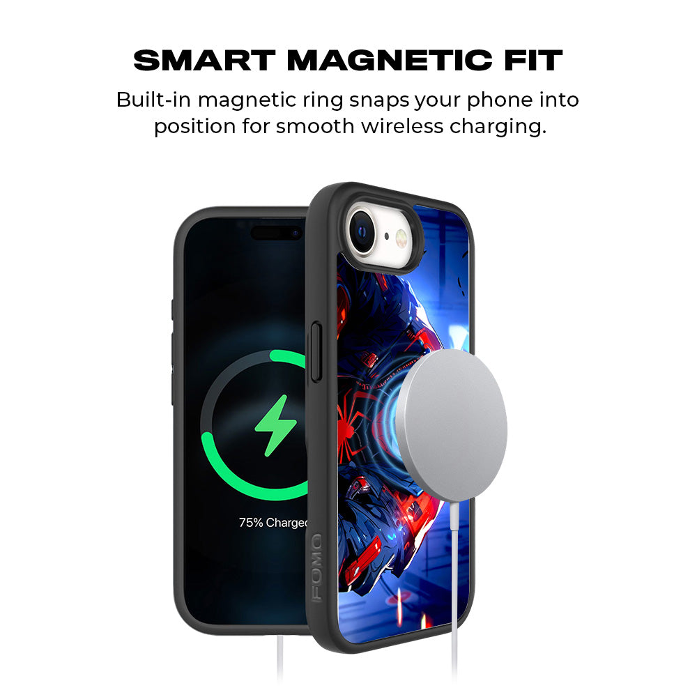 Spider-Man Reloaded 3D Skin with Shockguard Armour Magsafe Case for Apple iPhone 16E