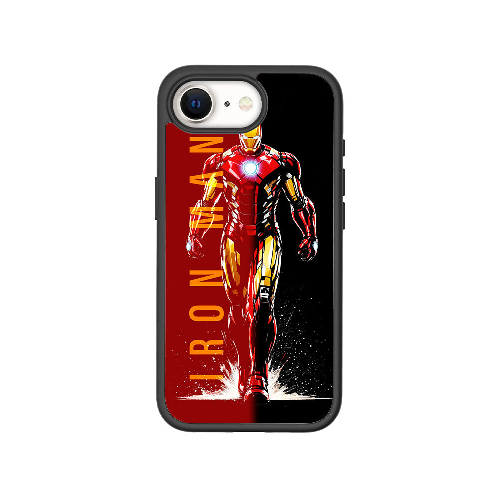 Iron Man Retro Beat Comics 3D Skin with Shockguard Armour Magsafe Case for Apple iPhone 16E