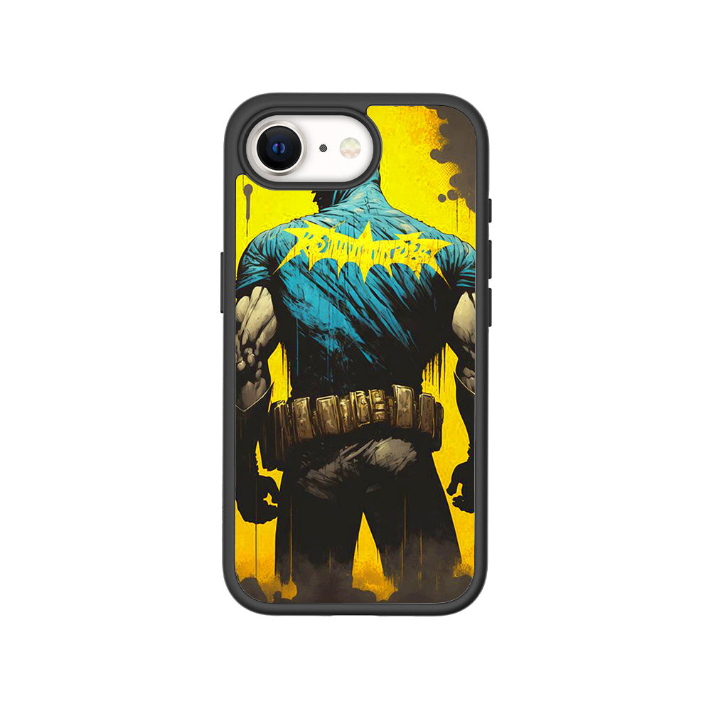 Batman Painted in Shadows Comics 3D Skin with Shockguard Armour Magsafe Case for Apple iPhone 16E