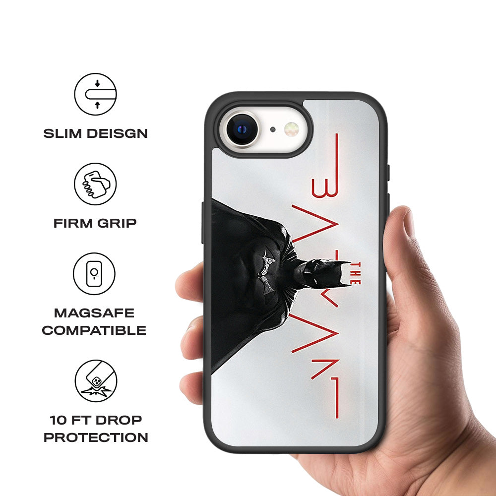 Midnight and 15 Plustector 3D Skin with Shockguard Armour Magsafe Case for Apple iPhone 16E