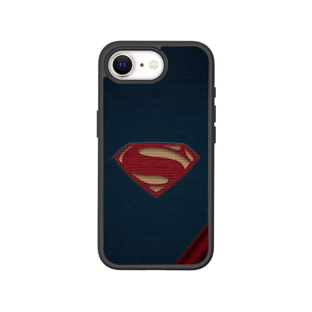 Superman Emblem 3D Skin with Shockguard Armour Magsafe Case for Apple iPhone 16E