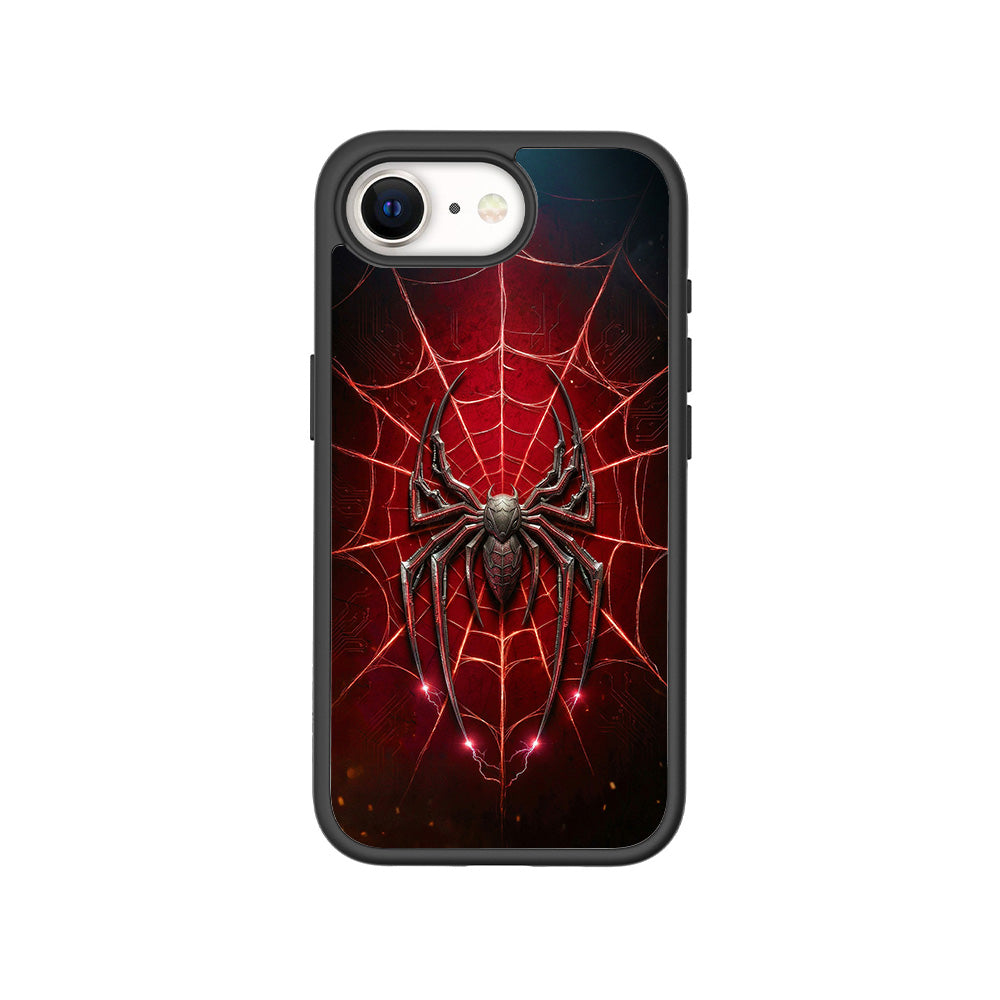 Spider-Man Black Suit 3D Skin with Shockguard Armour Magsafe Case for Apple iPhone 16E