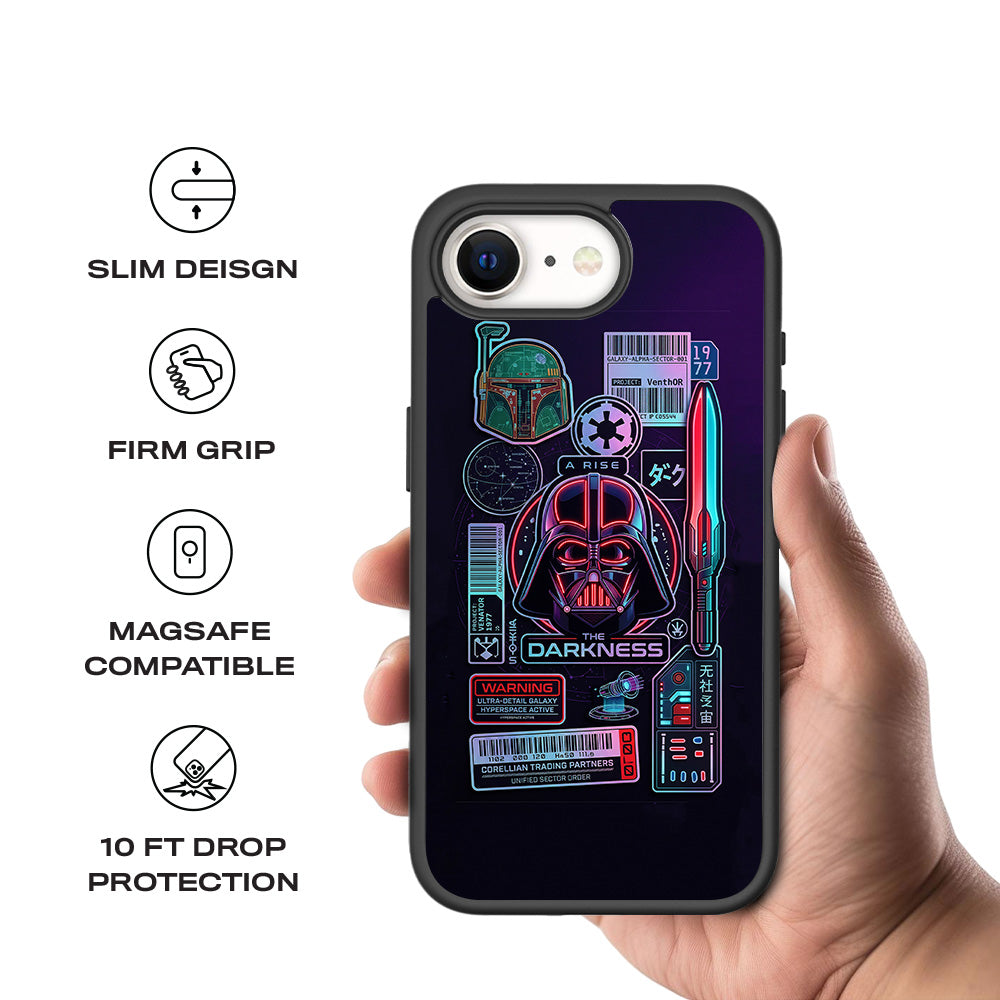Star Wars Rise of the Darkness 3D Skin with Shockguard Armour Magsafe Case for Apple iPhone 16E
