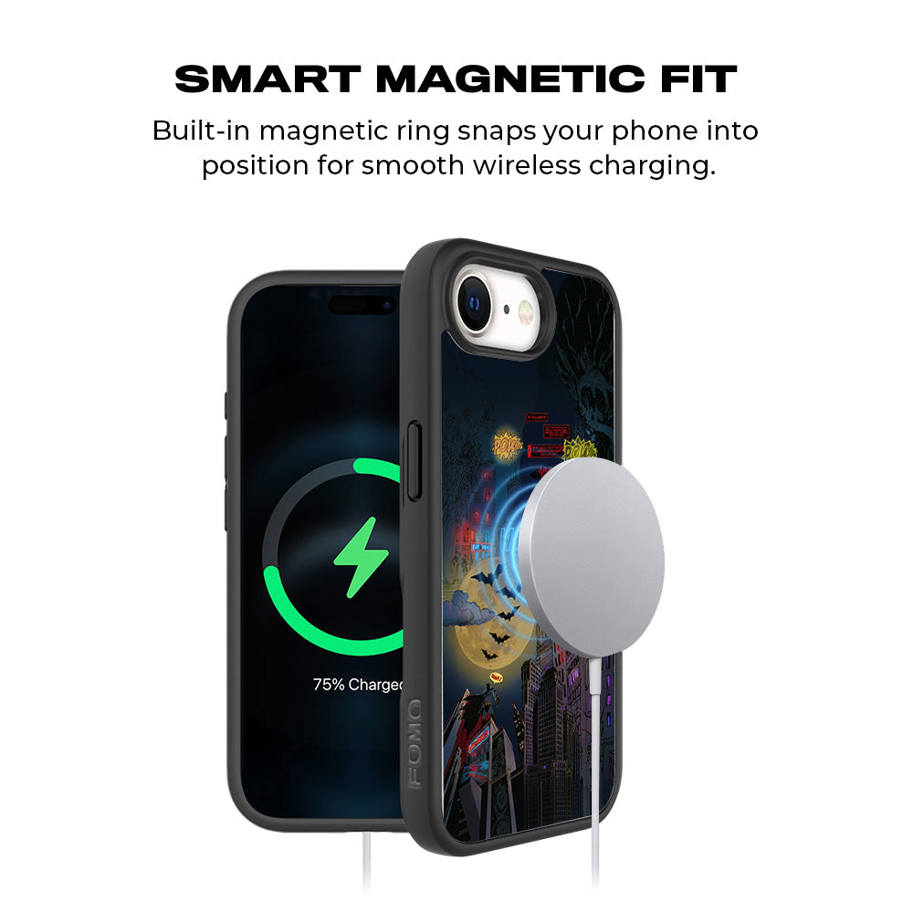 Batman City of Shadows 3D Skin with Shockguard Armour Magsafe Case for Apple iPhone 16E