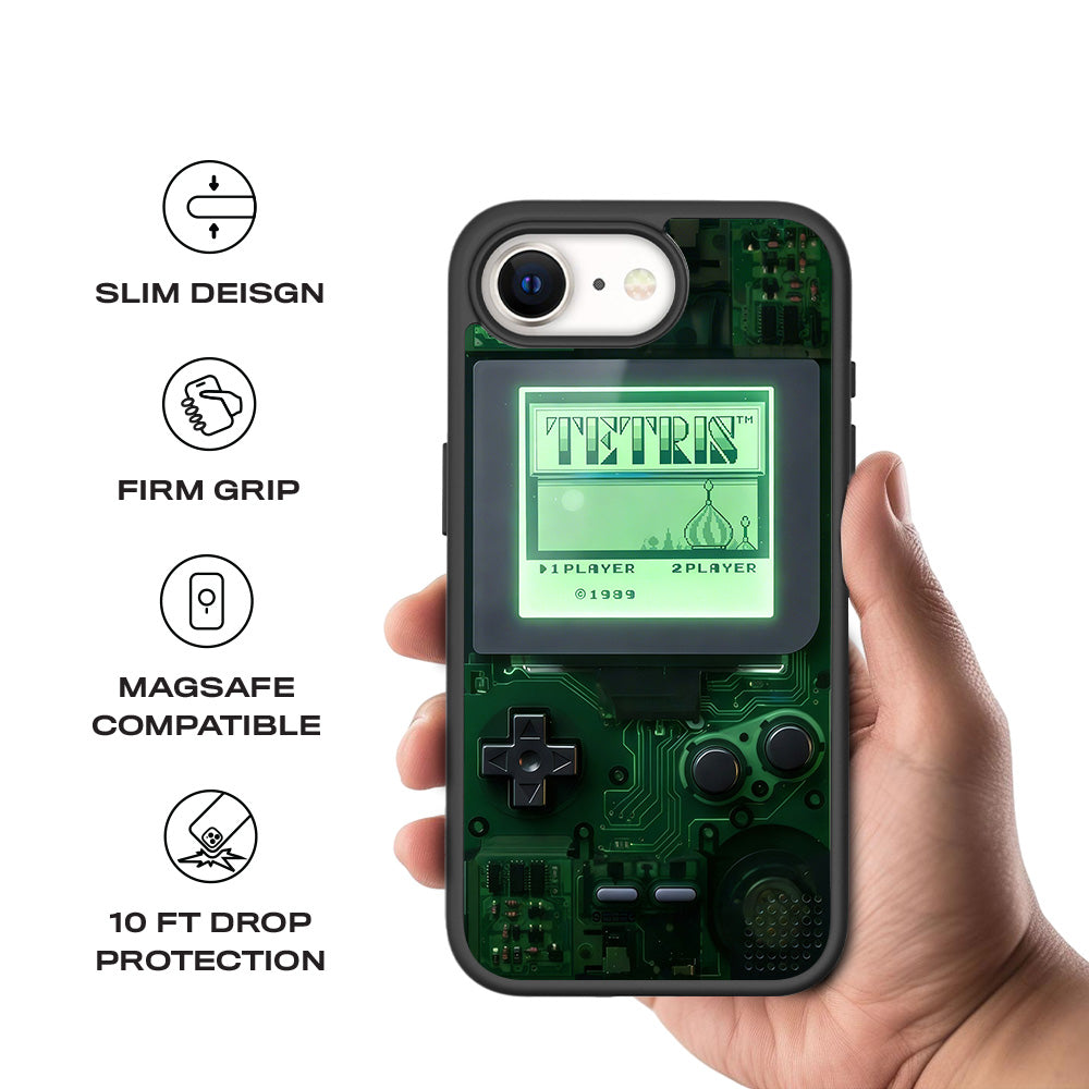 Tetris Classic 3D Skin with Shockguard Armour Magsafe Case for Apple iPhone 16E