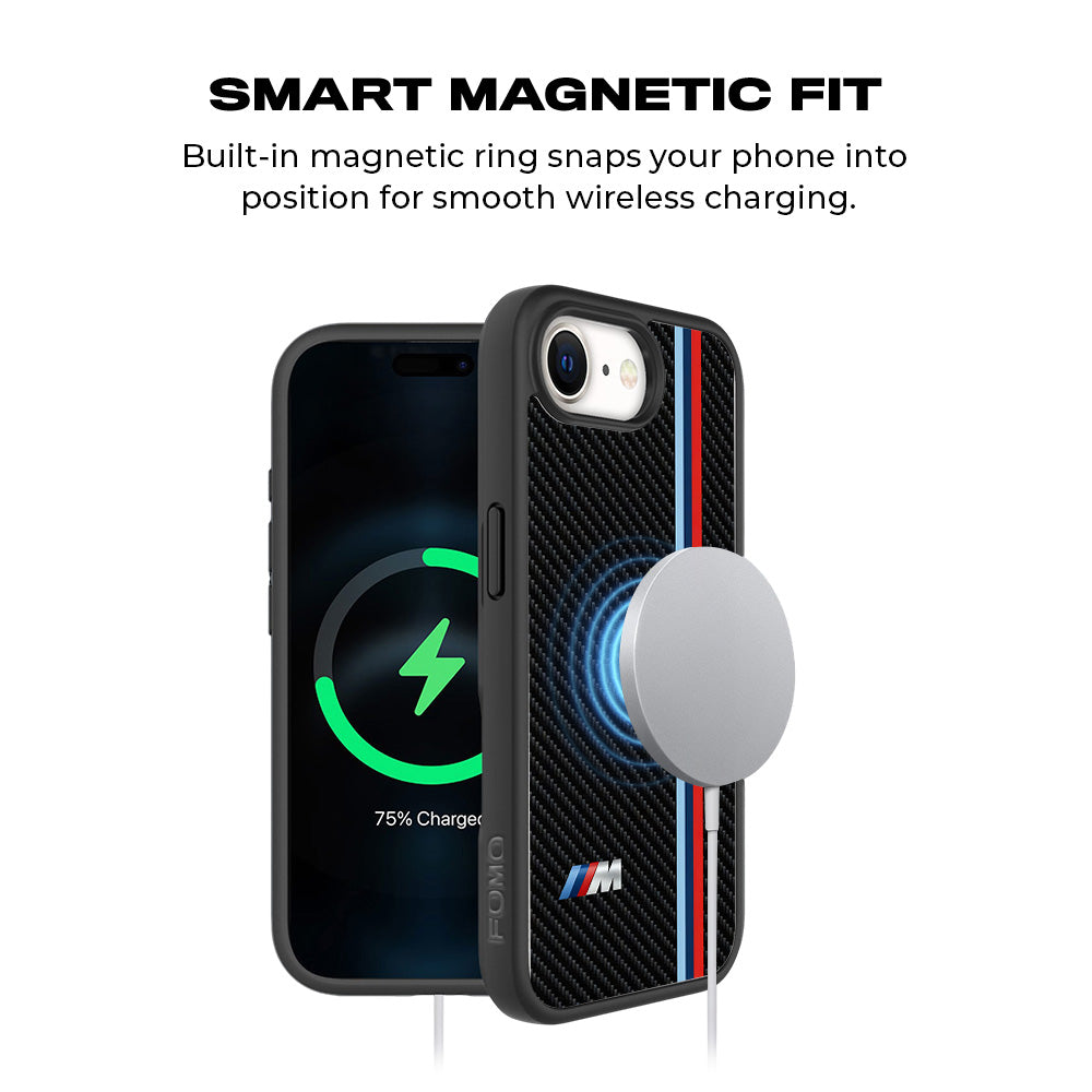 BMW M Series 3D Skin with Shockguard Armour Magsafe Case for Apple iPhone 16E