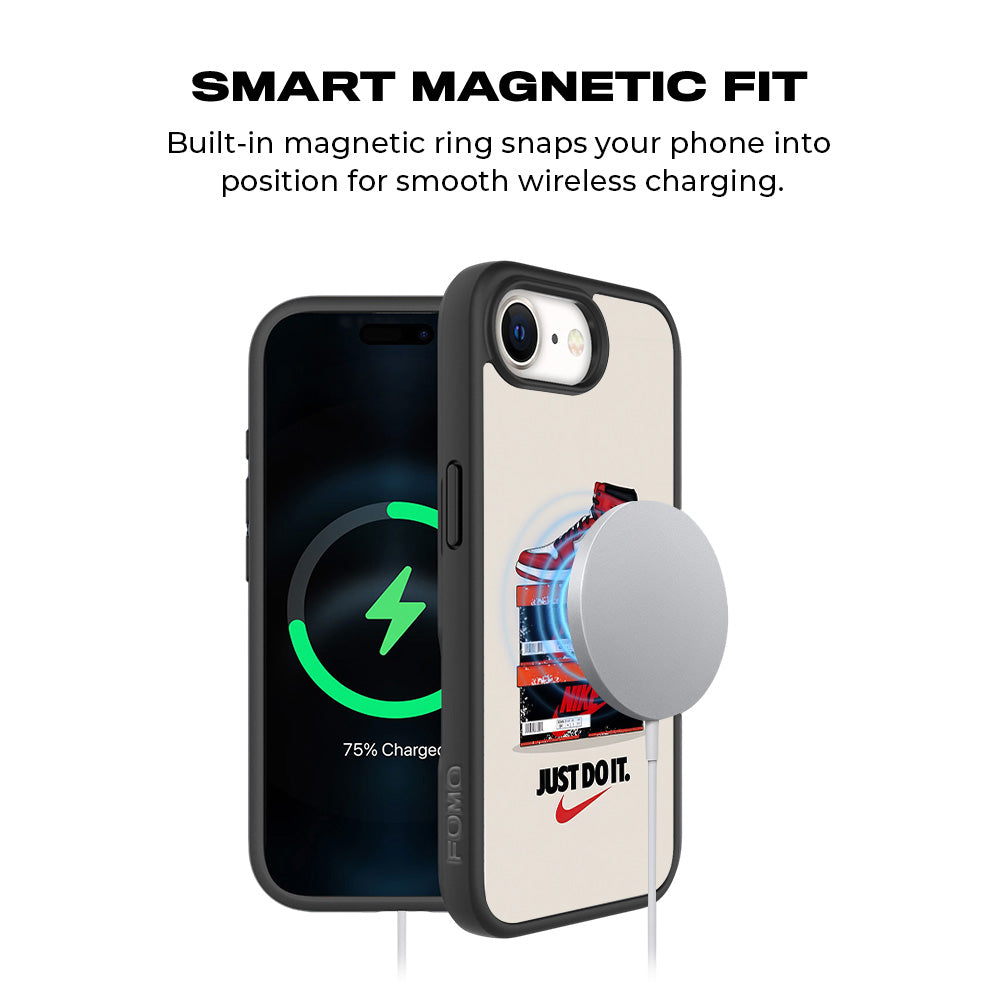 Nike Air Jordan 3D Skin with Shockguard Armour Magsafe Case for Apple iPhone 16E