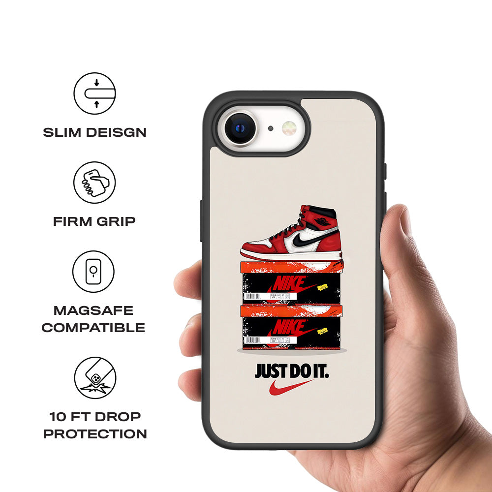 Nike Air Jordan 3D Skin with Shockguard Armour Magsafe Case for Apple iPhone 16E