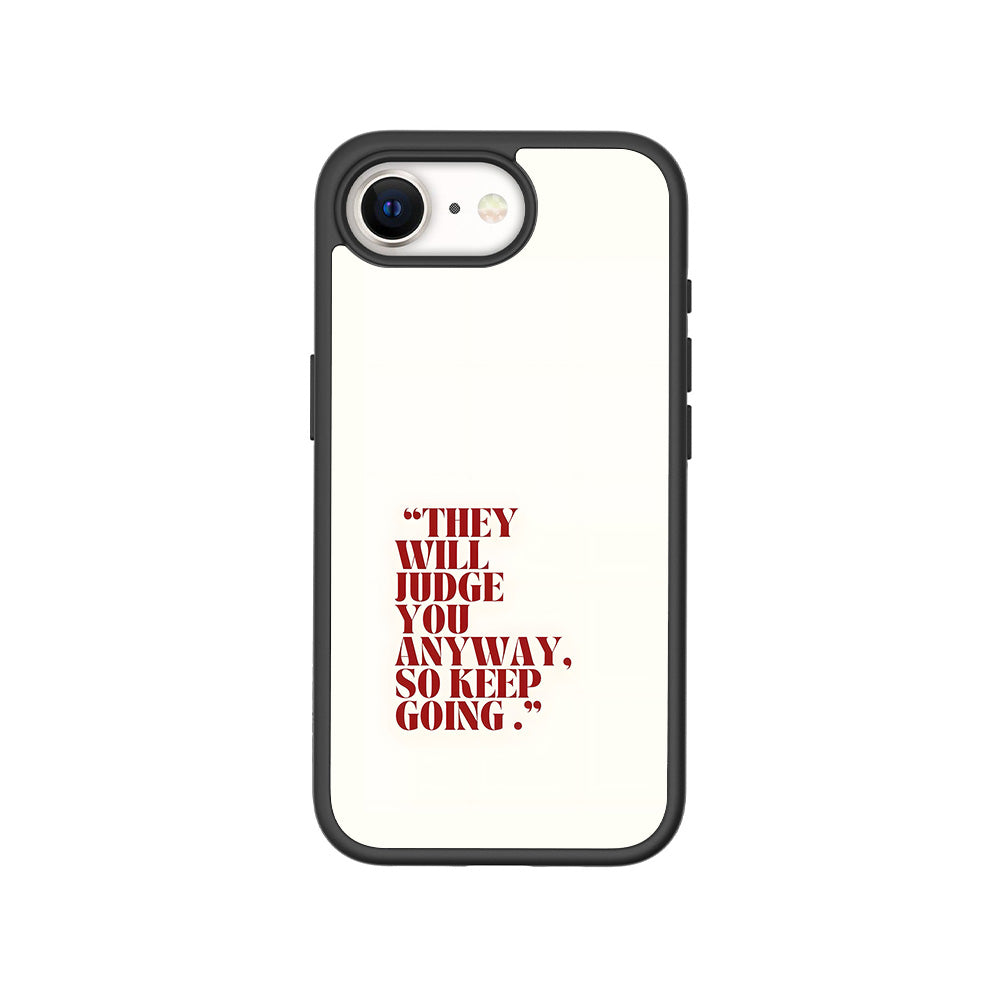 They Will Judge You 3D Skin with Shockguard Armour Magsafe Case for Apple iPhone 16E