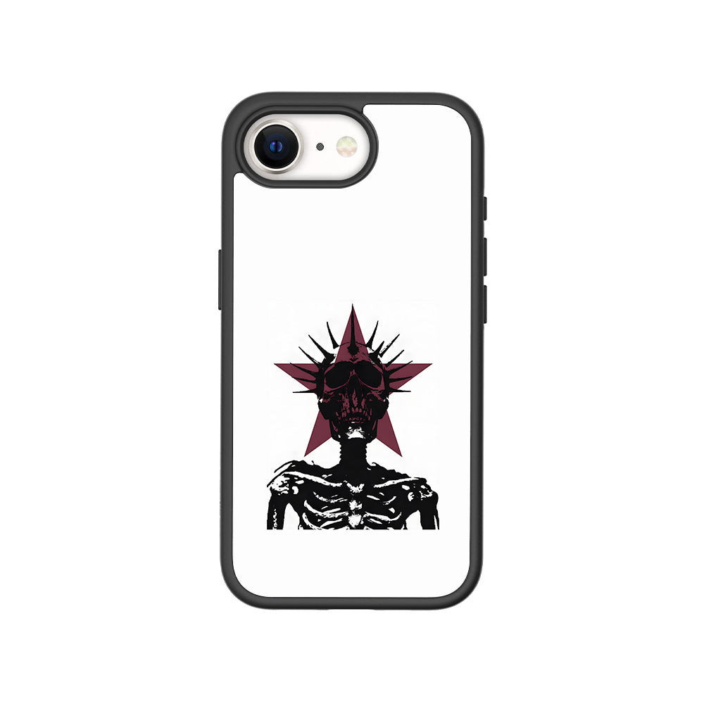 Star Skull Rock 3D Skin with Shockguard Armour Magsafe Case for Apple iPhone 16E