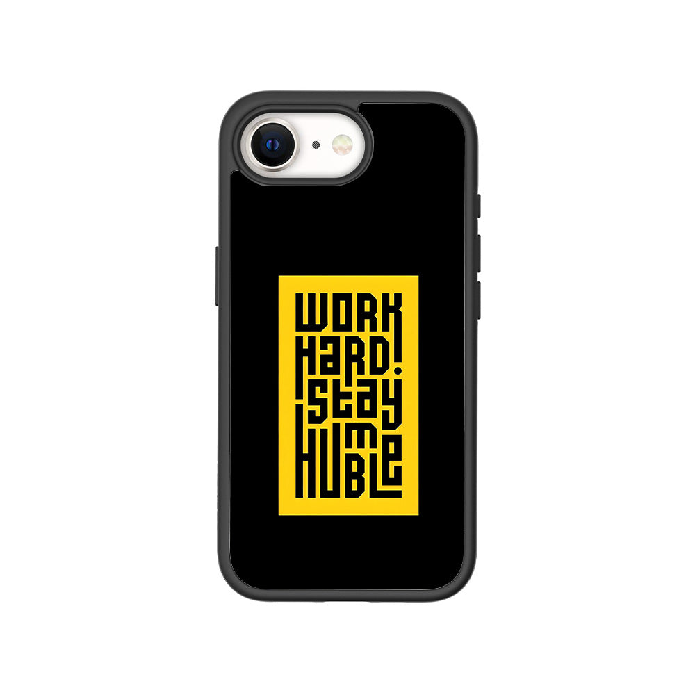Work Hard Stay Humble 3D Skin with Shockguard Armour Magsafe Case for Apple iPhone 16E