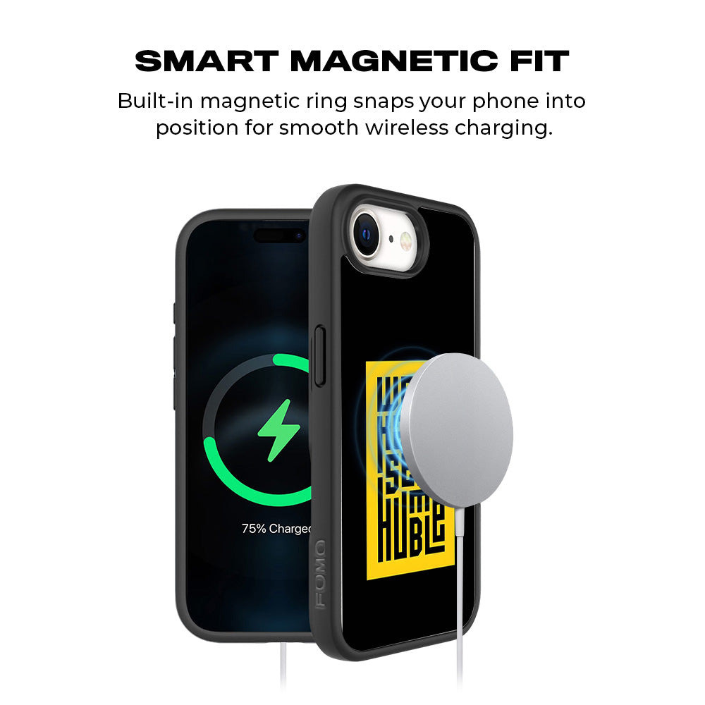 Work Hard Stay Humble 3D Skin with Shockguard Armour Magsafe Case for Apple iPhone 16E