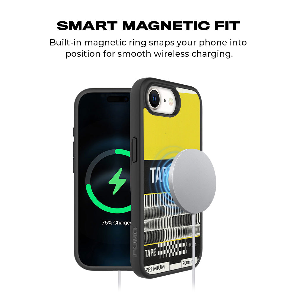 Vintage Tape Ultra 3D Skin with Shockguard Armour Magsafe Case for Apple iPhone 16E