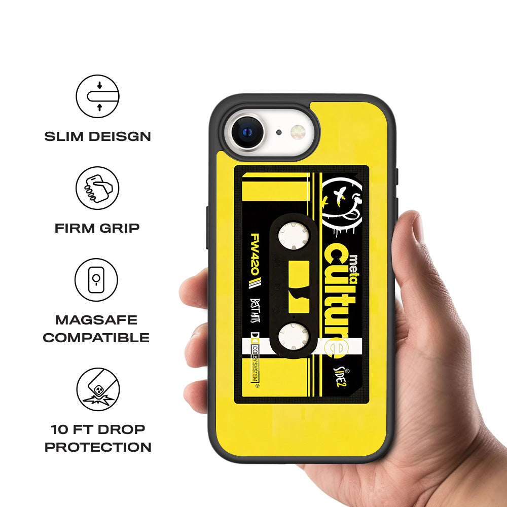 Meta Culture 3D Skin with Shockguard Armour Magsafe Case for Apple iPhone 16E