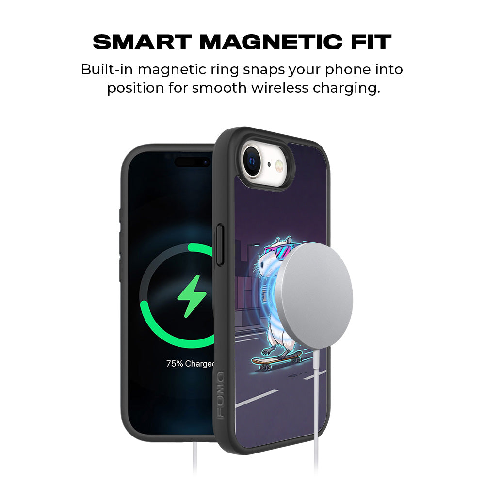 Skater Vibes 3D Skin with Shockguard Armour Magsafe Case for Apple iPhone 16E