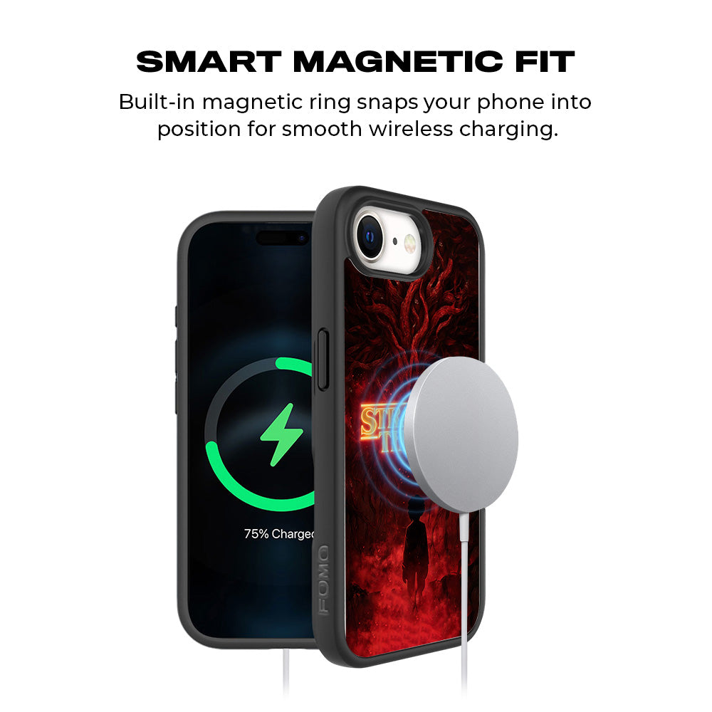 Stranger Things 3D Skin with Shockguard Armour Magsafe Case for Apple iPhone 16E