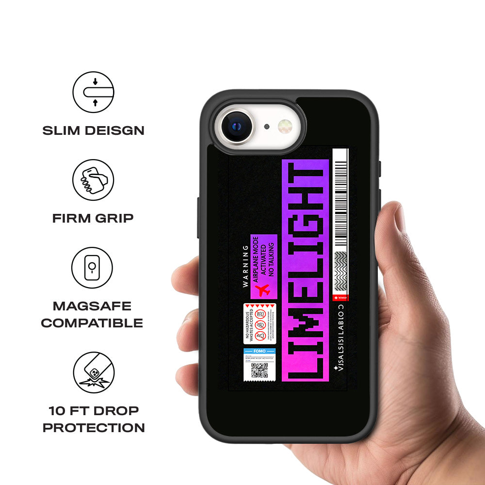 Limelight Mode 3D Skin with Shockguard Armour Magsafe Case for Apple iPhone 16E