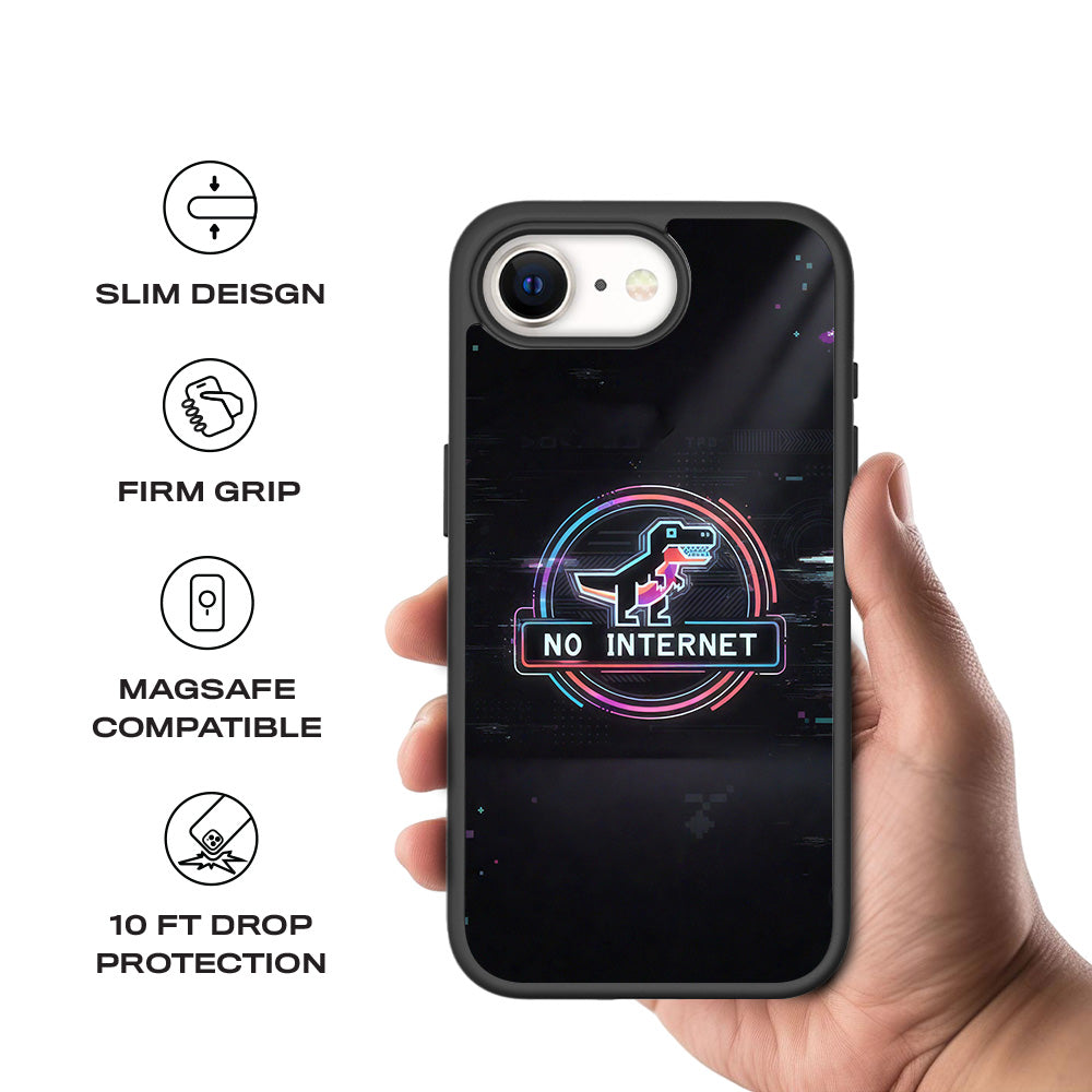 Dinosaur Connection 3D Skin with Shockguard Armour Magsafe Case for Apple iPhone 16E