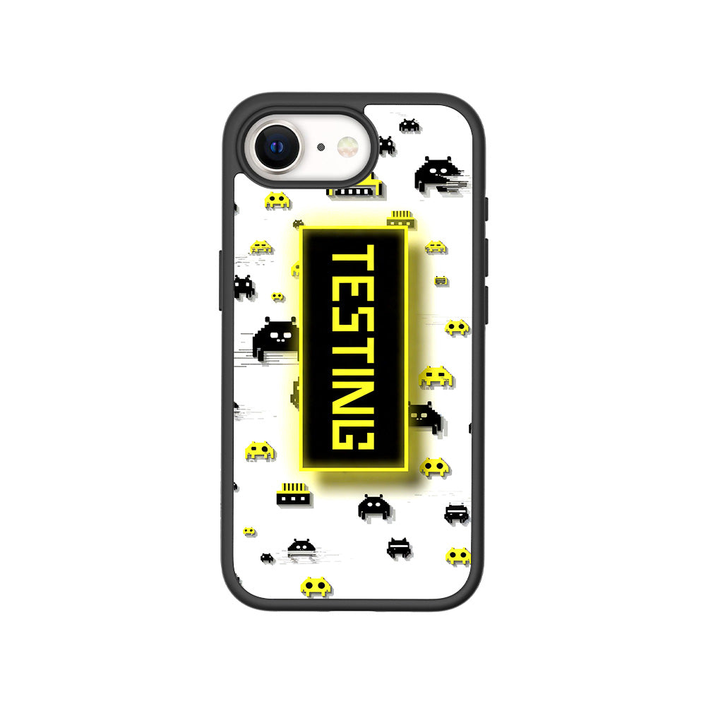 Testing Under Attack 3D Skin with Shockguard Armour Magsafe Case for Apple iPhone 16E