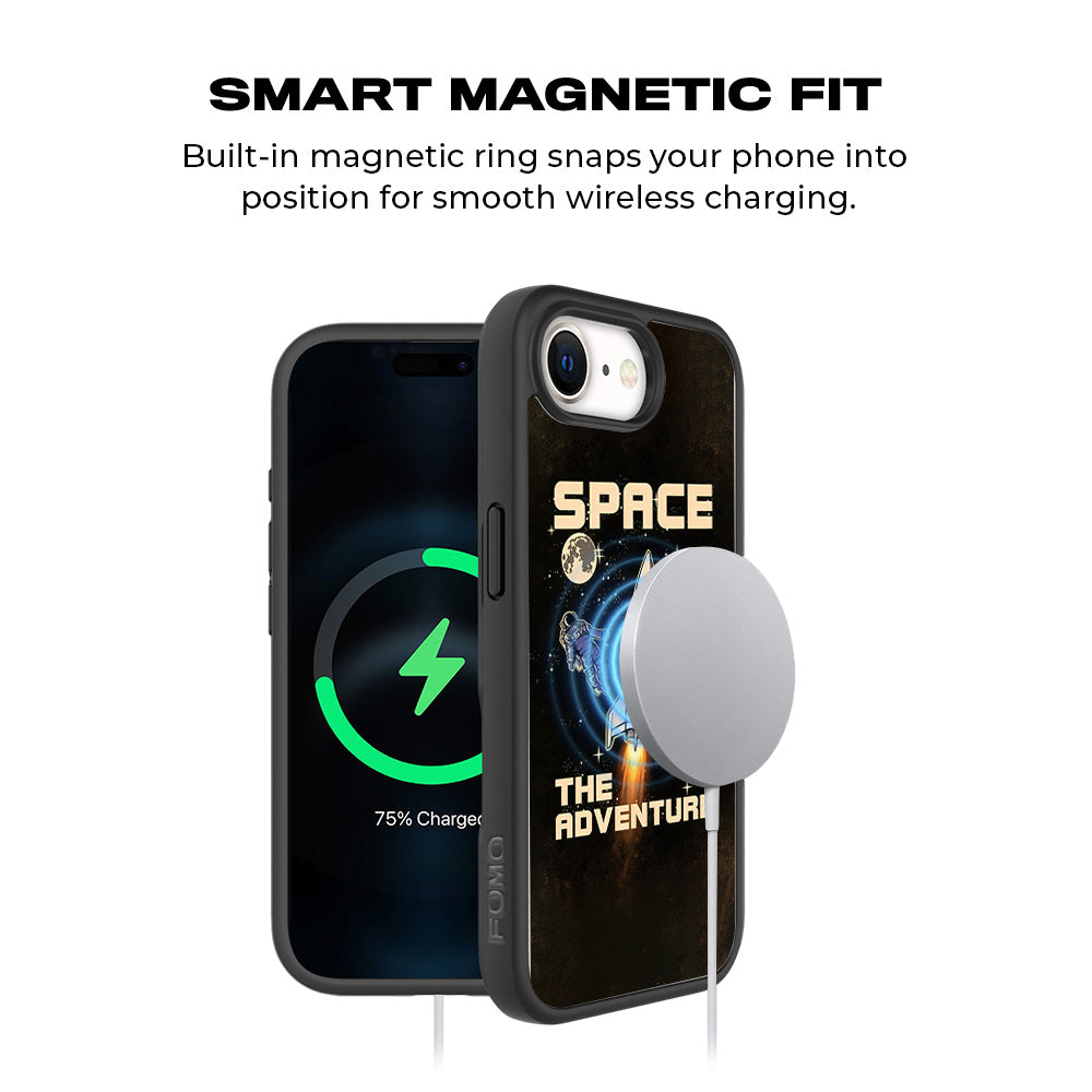 Space Adventure 3D Skin with Shockguard Armour Magsafe Case for Apple iPhone 16E