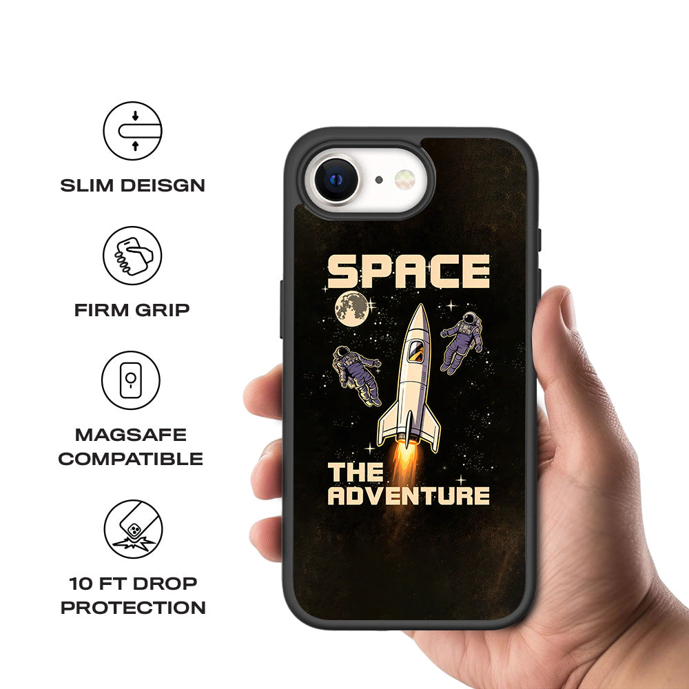 Space Adventure 3D Skin with Shockguard Armour Magsafe Case for Apple iPhone 16E