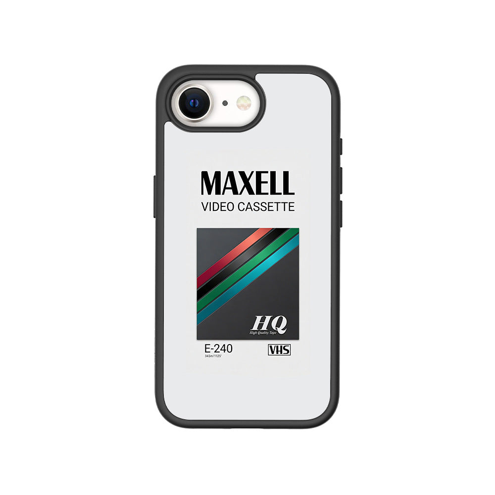 Maxell Video Cassette 3D Skin with Shockguard Armour Magsafe Case for Apple iPhone 16E