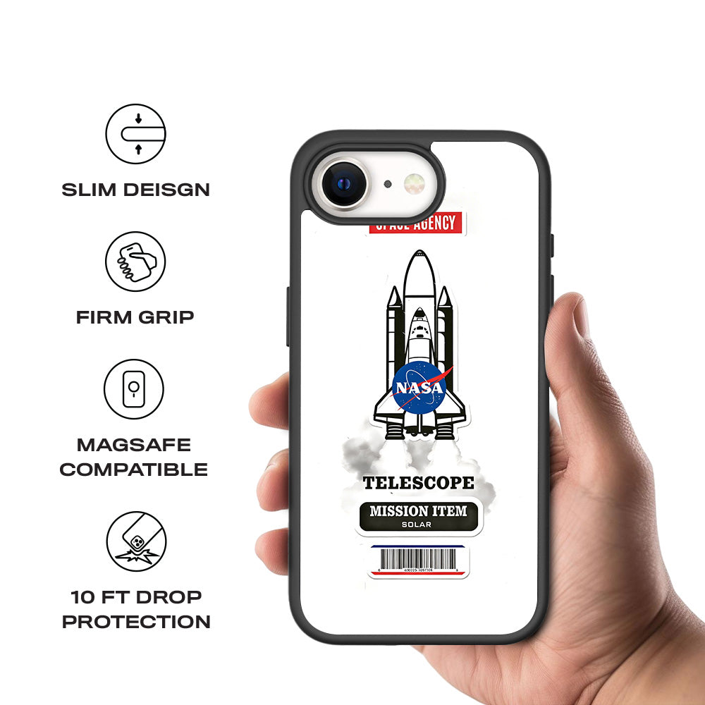 Space Mission NASA 3D Skin with Shockguard Armour Magsafe Case for Apple iPhone 16E