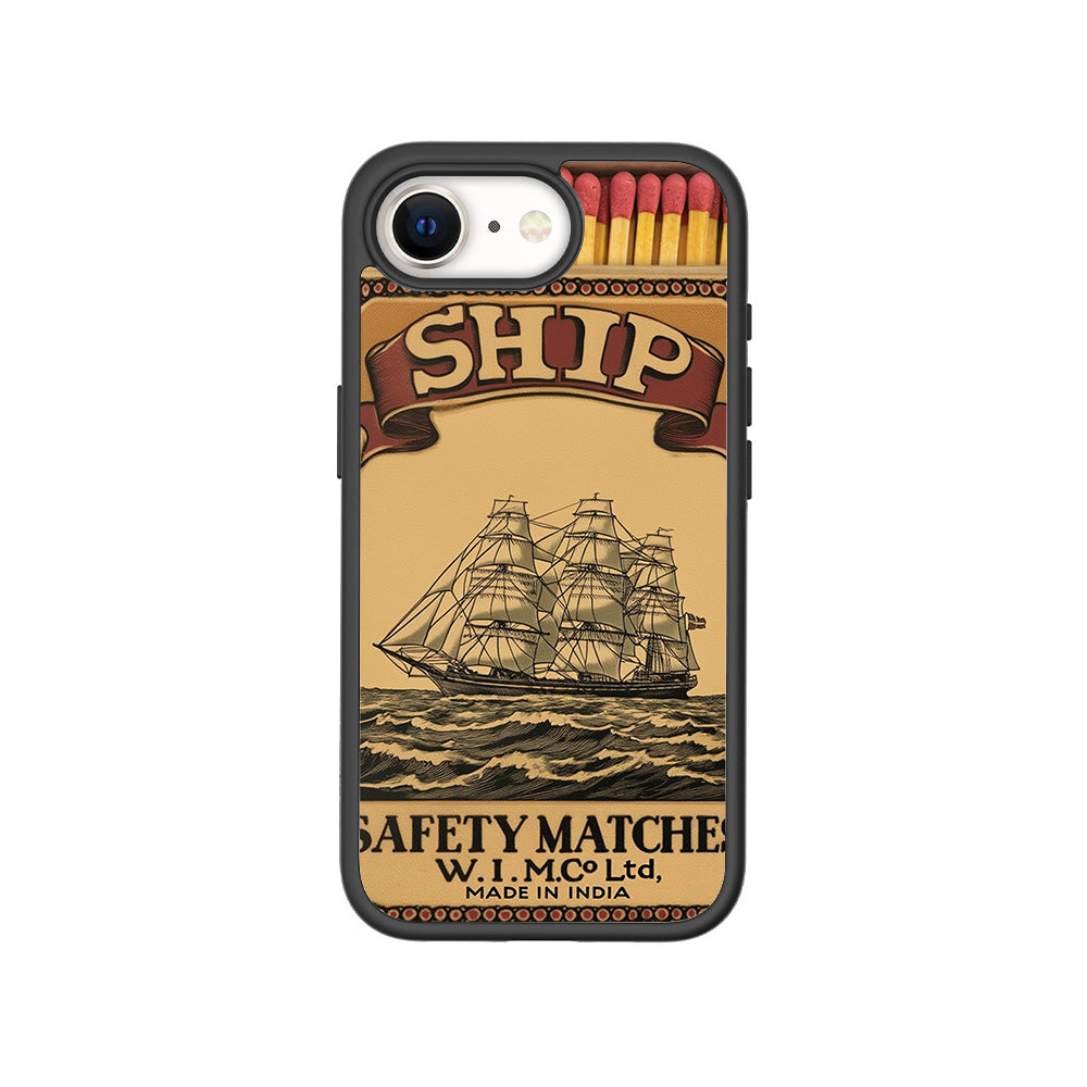 Ship Safety Matches 3D Skin with Shockguard Armour Magsafe Case for Apple iPhone 16E