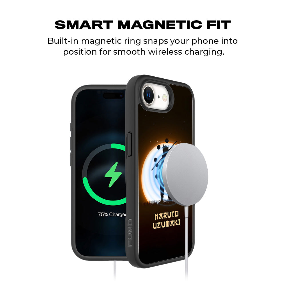 Uzumaki Naruto Anime 3D Skin with Shockguard Armour Magsafe Case for Apple iPhone 16E