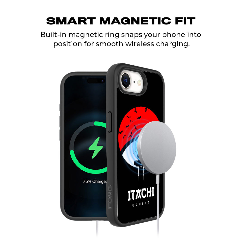 Itachi Uchiha The Clan Killer 3D Skin with Shockguard Armour Magsafe Case for Apple iPhone 16E