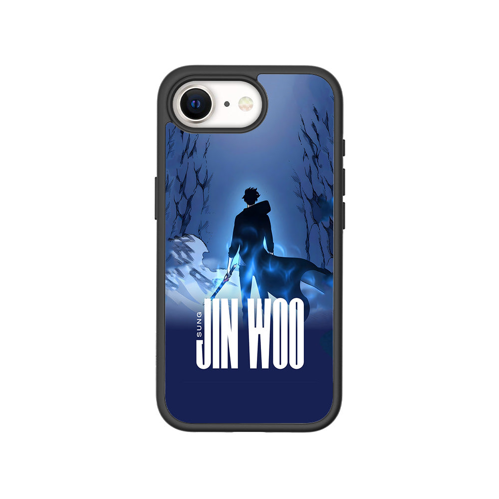 Jin Woo S-Rank Hunter Anime 3D Skin with Shockguard Armour Magsafe Case for Apple iPhone 16E