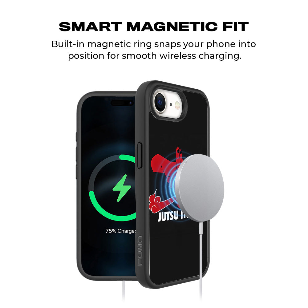 Just Jutsu It 3D Skin with Shockguard Armour Magsafe Case for Apple iPhone 16E