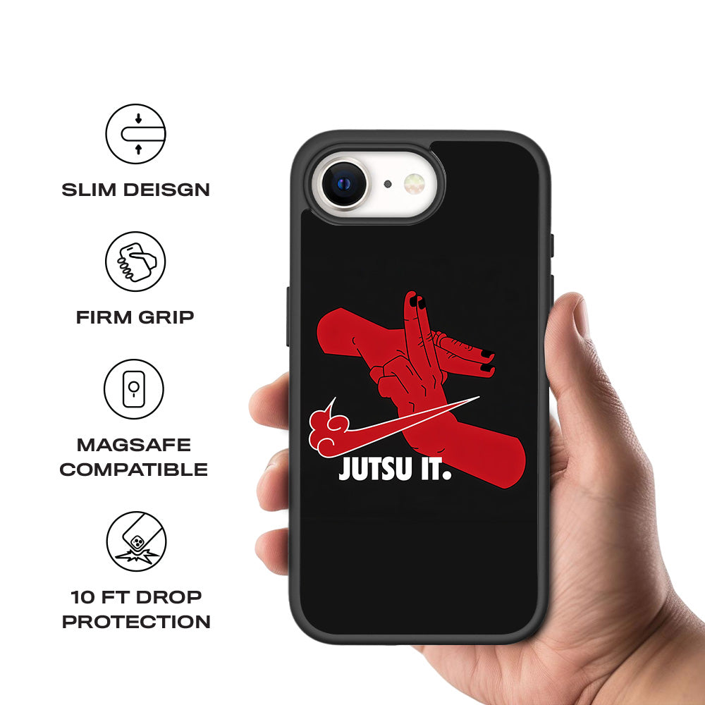 Just Jutsu It 3D Skin with Shockguard Armour Magsafe Case for Apple iPhone 16E