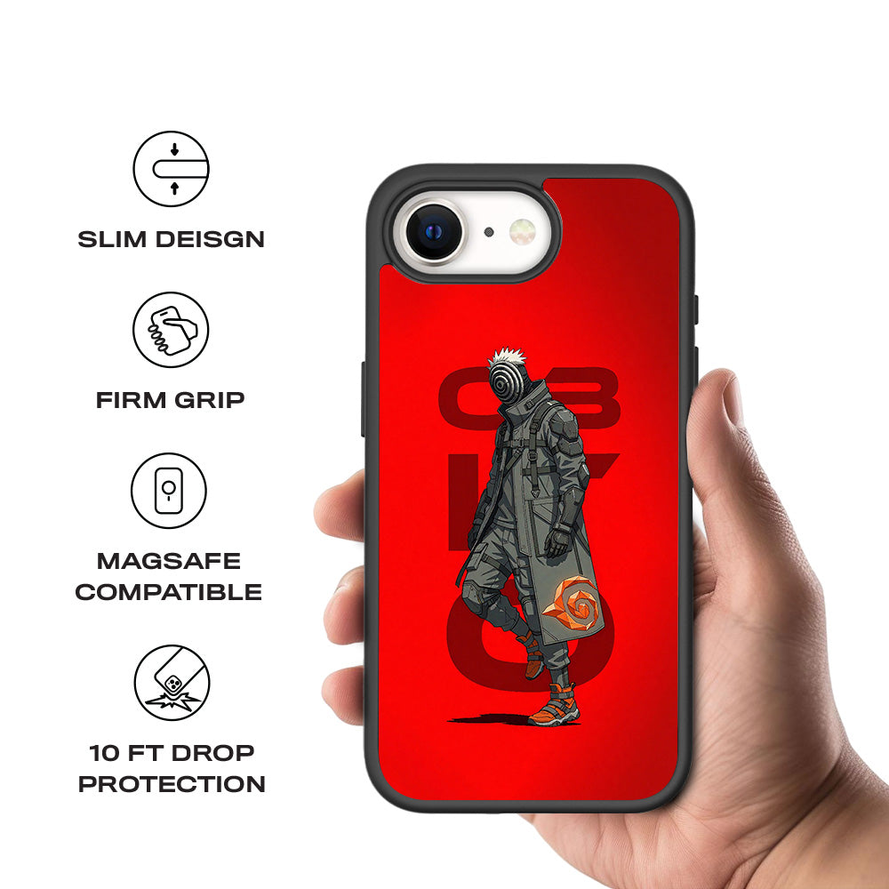 Obito Rebirth 3D Skin with Shockguard Armour Magsafe Case for Apple iPhone 16E
