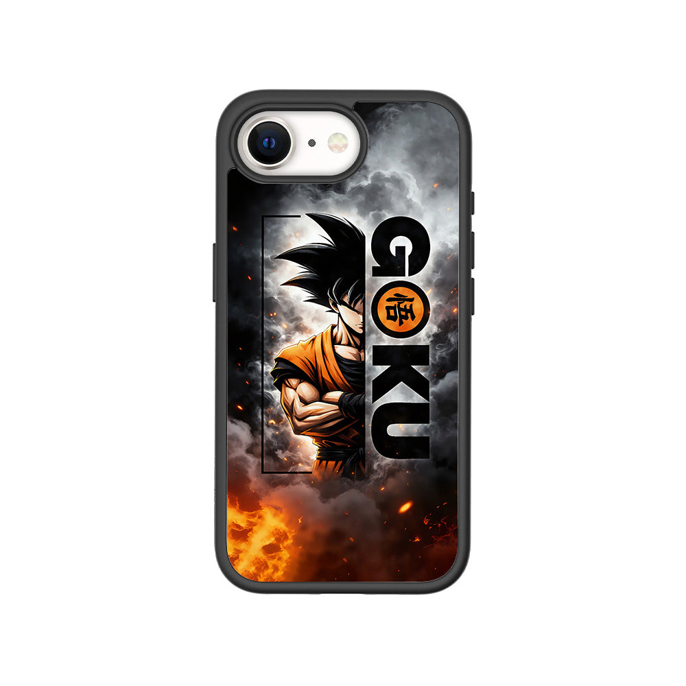 Goku Power Mode Anime 3D Skin with Shockguard Armour Magsafe Case for Apple iPhone 16E