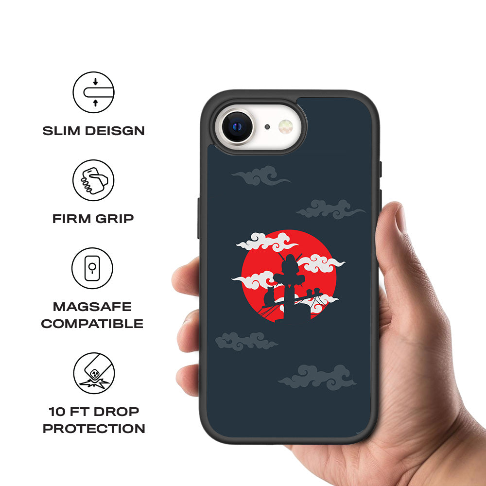 Itachi Uchiha Anime 3D Skin with Shockguard Armour Magsafe Case for Apple iPhone 16E