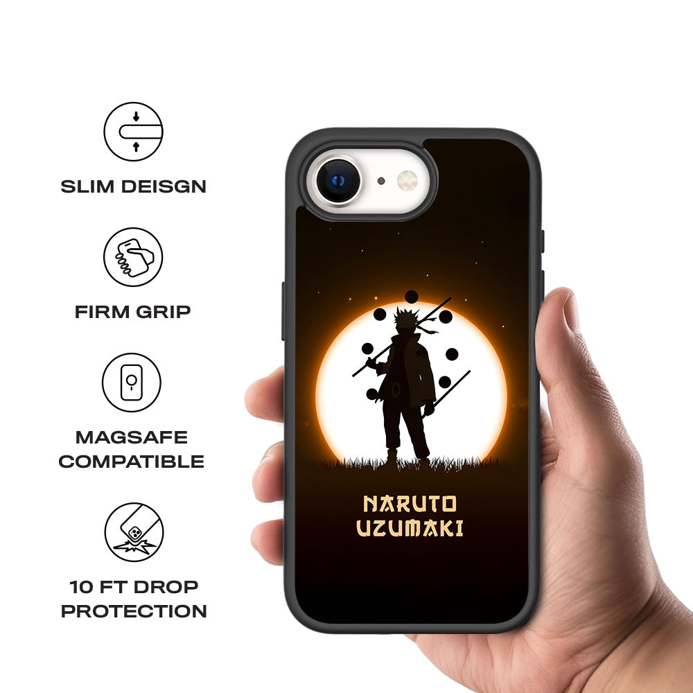 Uzumaki Naruto Anime 3D Skin with Shockguard Armour Magsafe Case for Apple iPhone 16E