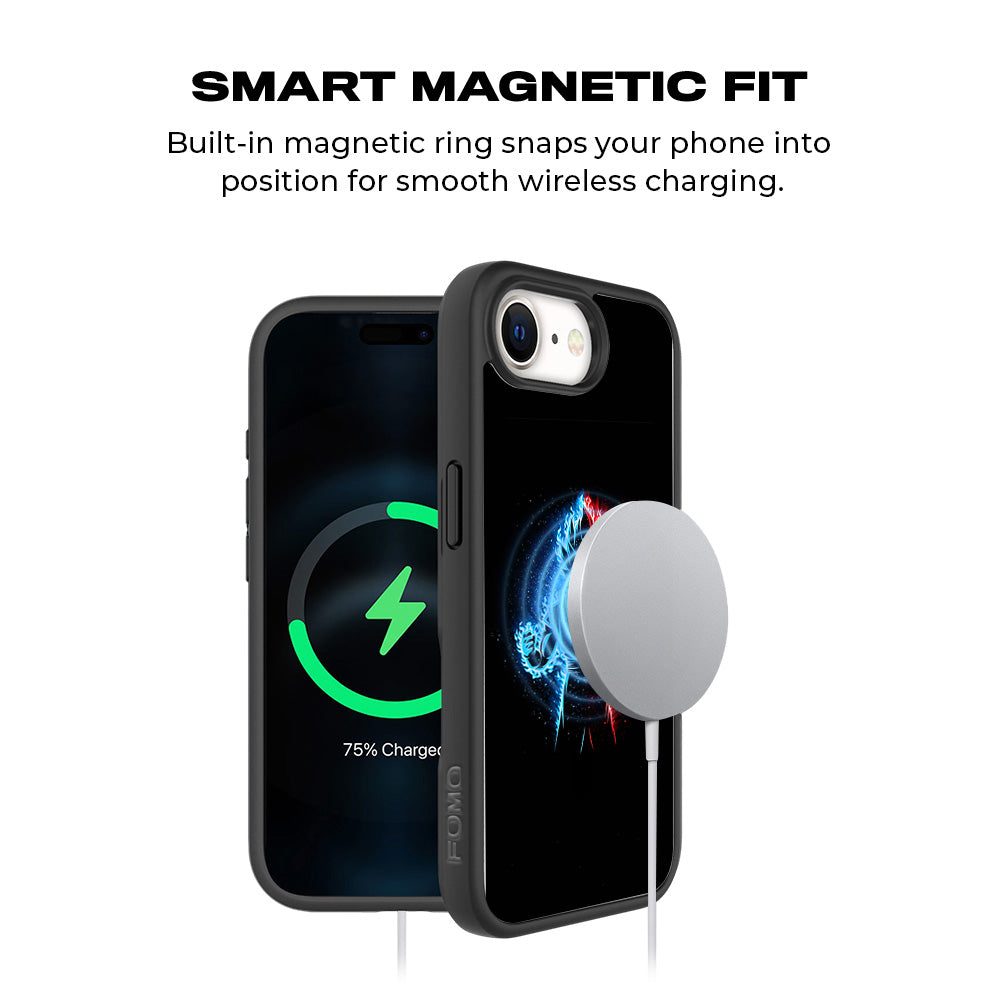 Vegeta in Dual Color Anime 3D Skin with Shockguard Armour Magsafe Case for Apple iPhone 16E