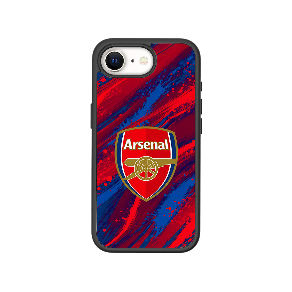 Arsenal Modern Crest Sports 3D Skin with Shockguard Armour Magsafe Case for Apple iPhone 16E