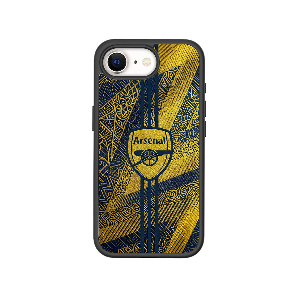 Arsenal Alternate Kit Sports 3D Skin with Shockguard Armour Magsafe Case for Apple iPhone 16E