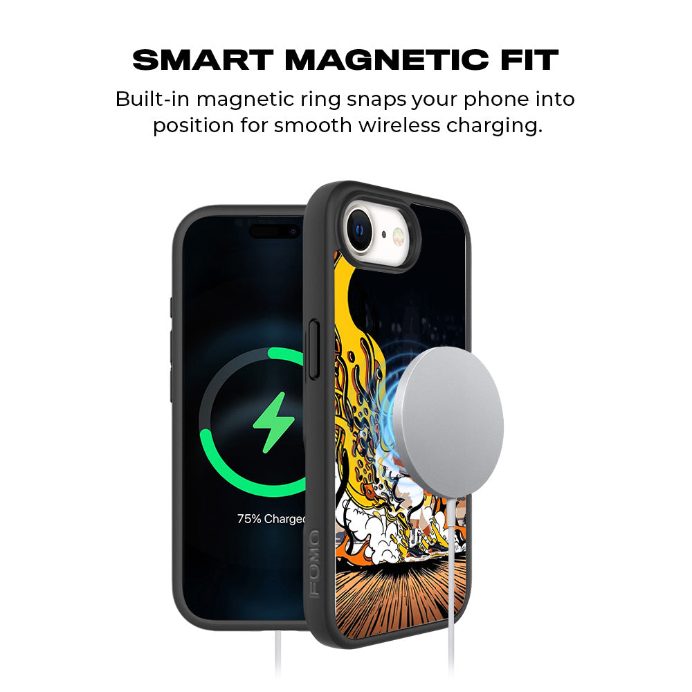 Crimson Victory Ronaldo 3D Skin with Shockguard Armour Magsafe Case for Apple iPhone 16E