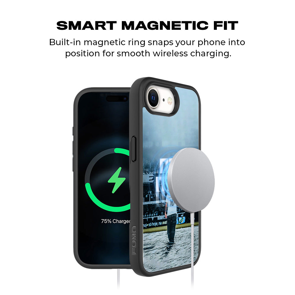Neymar Powerful Presence Sports 3D Skin with Shockguard Armour Magsafe Case for Apple iPhone 16E