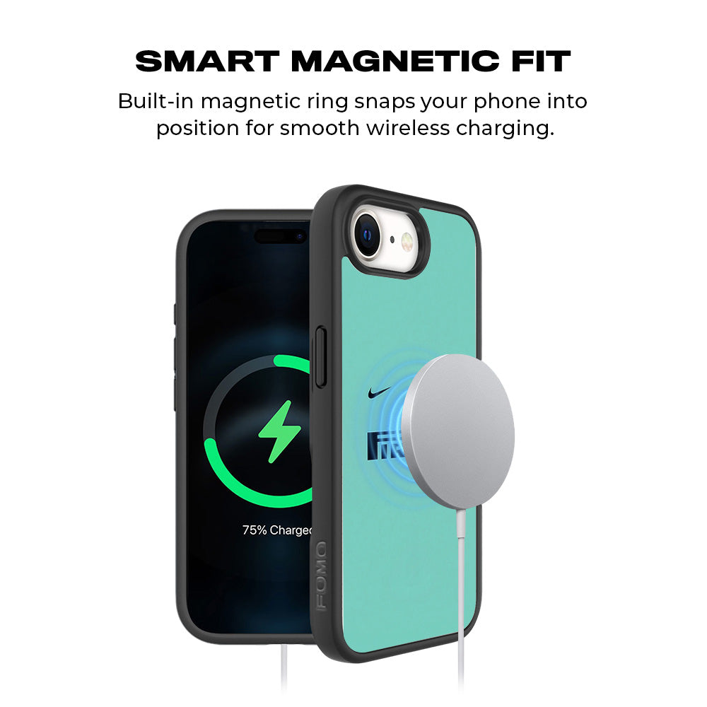 Pirelli Green 3D Skin with Shockguard Armour Magsafe Case for Apple iPhone 16E