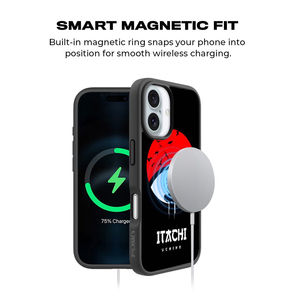 Itachi Uchiha The Clan Killer 3D Skin with Shockguard Armour Magsafe Case for Apple iPhone 16