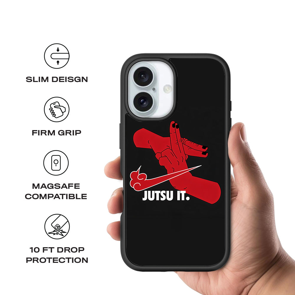 Just Jutsu It 3D Skin with Shockguard Armour Magsafe Case for Apple iPhone 16