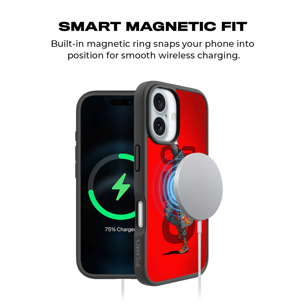 Obito Rebirth 3D Skin with Shockguard Armour Magsafe Case for Apple iPhone 16
