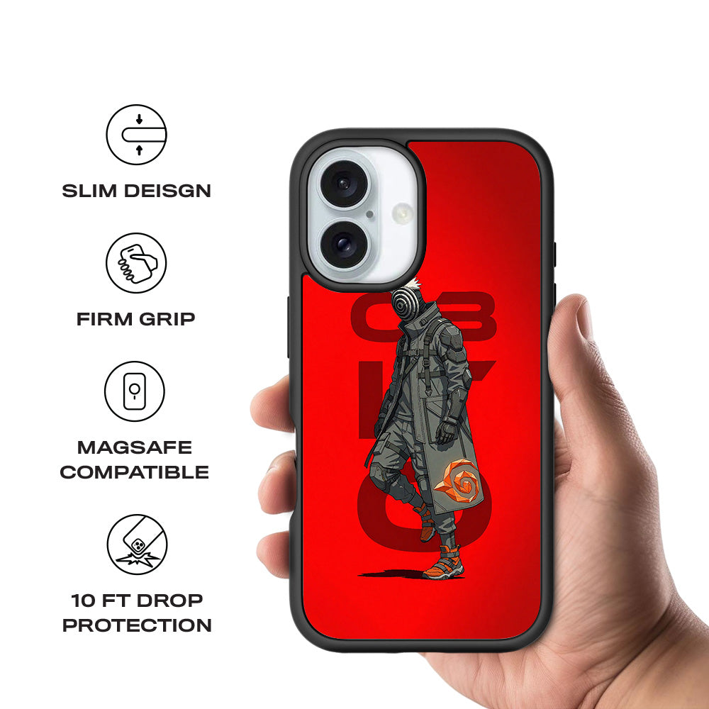 Obito Rebirth 3D Skin with Shockguard Armour Magsafe Case for Apple iPhone 16